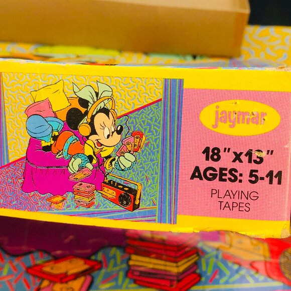 Vintage 80s TOTALLY MINNIE Mouse "Playing Tapes" Jigsaw Puzzle 100 pcs COMPLETE - Picture 8 of 10